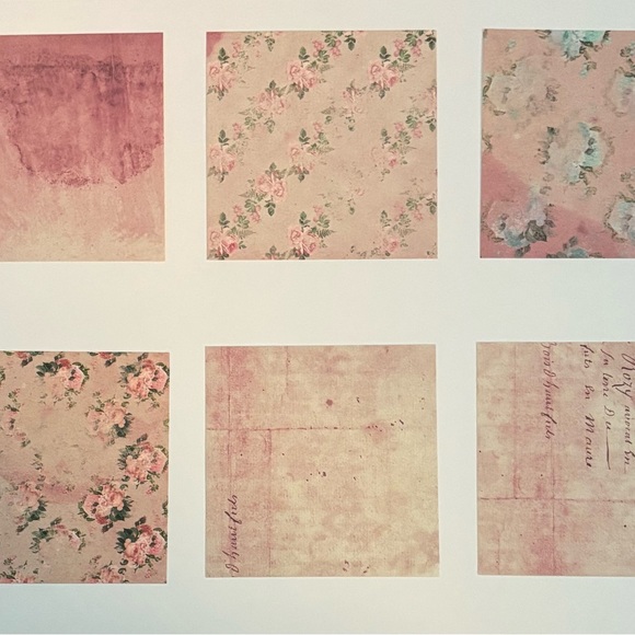 Floral Patterned Craft Paper Set - Picture 2 of 6